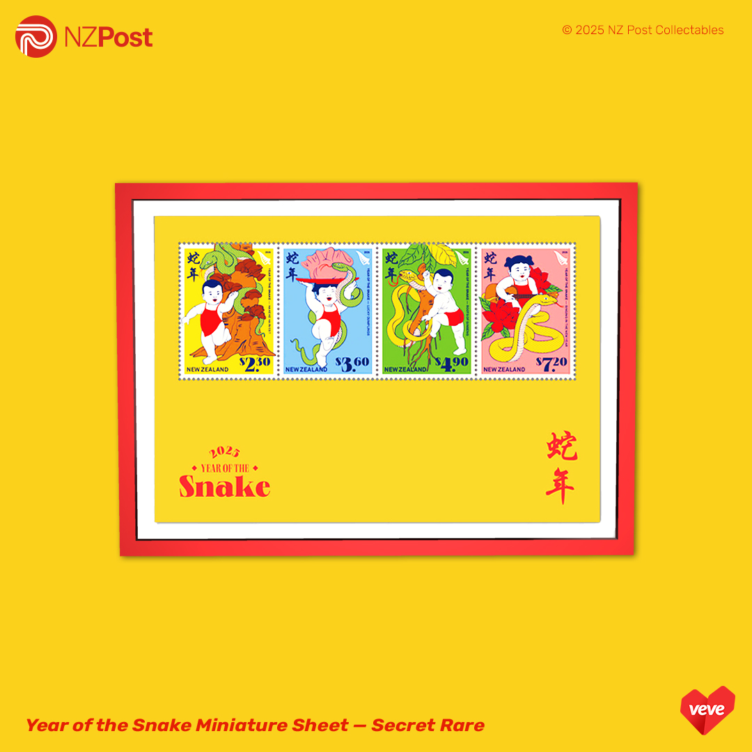 NZ Post digital stamp collectible sheet 