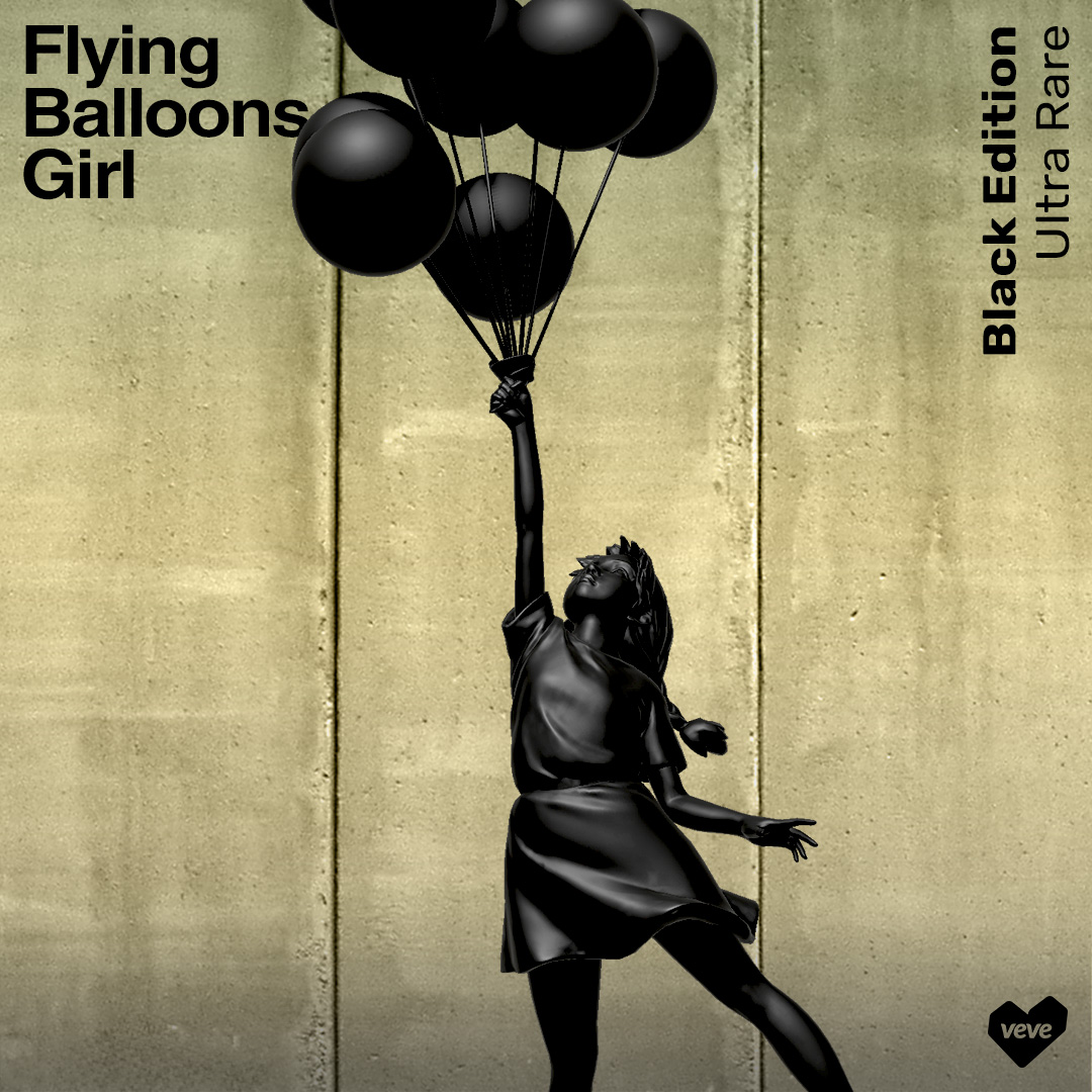 Brandalised Banksy digital collectible black on VeVe