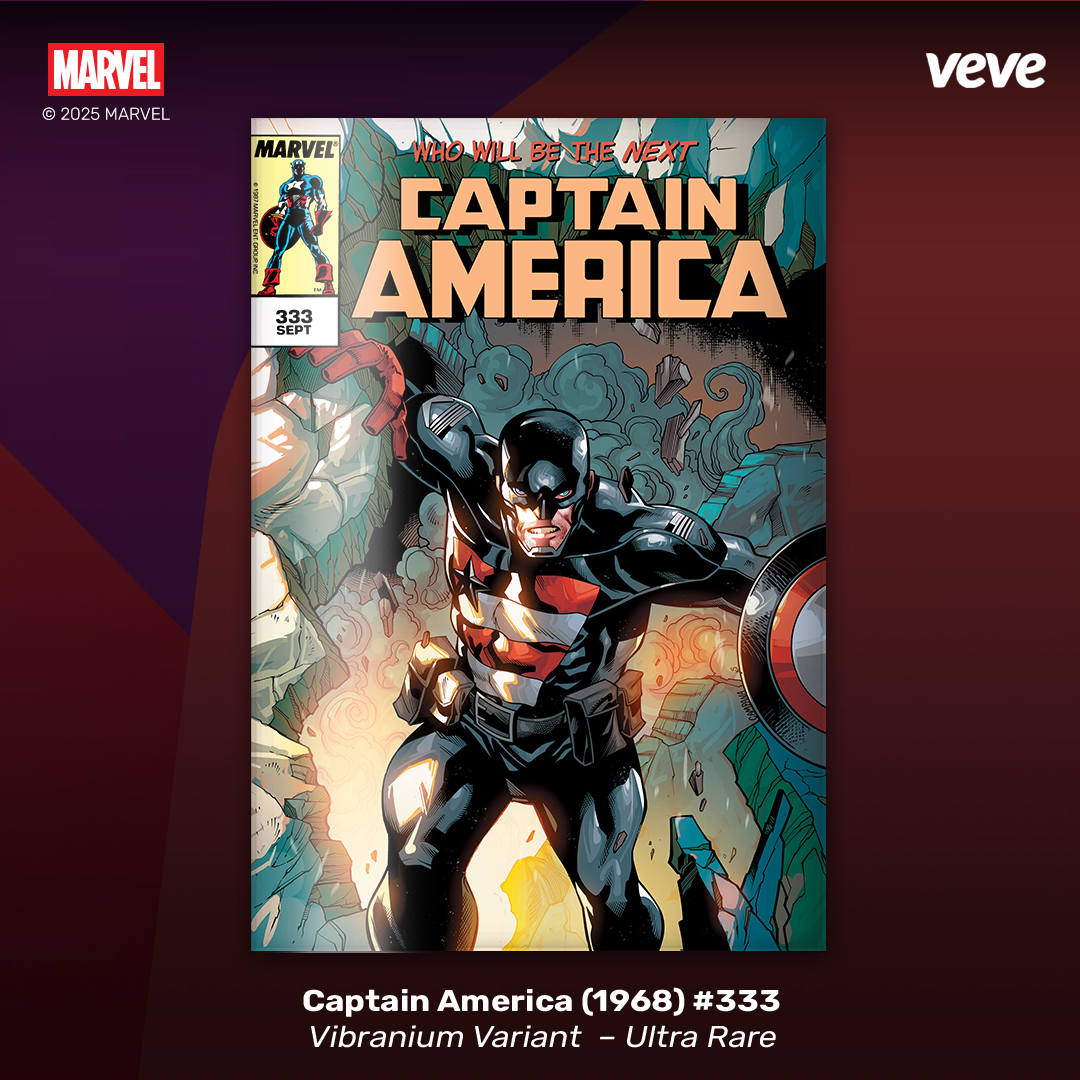 Captain America 1968 #333 digital comic ultra rare cover from VeVe