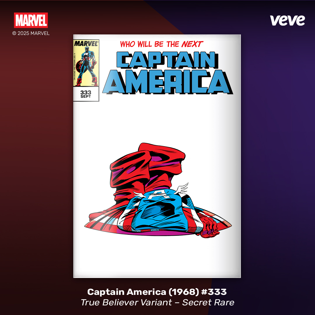 Captain America 1968 #333 digital comic secret rare cover from VeVe