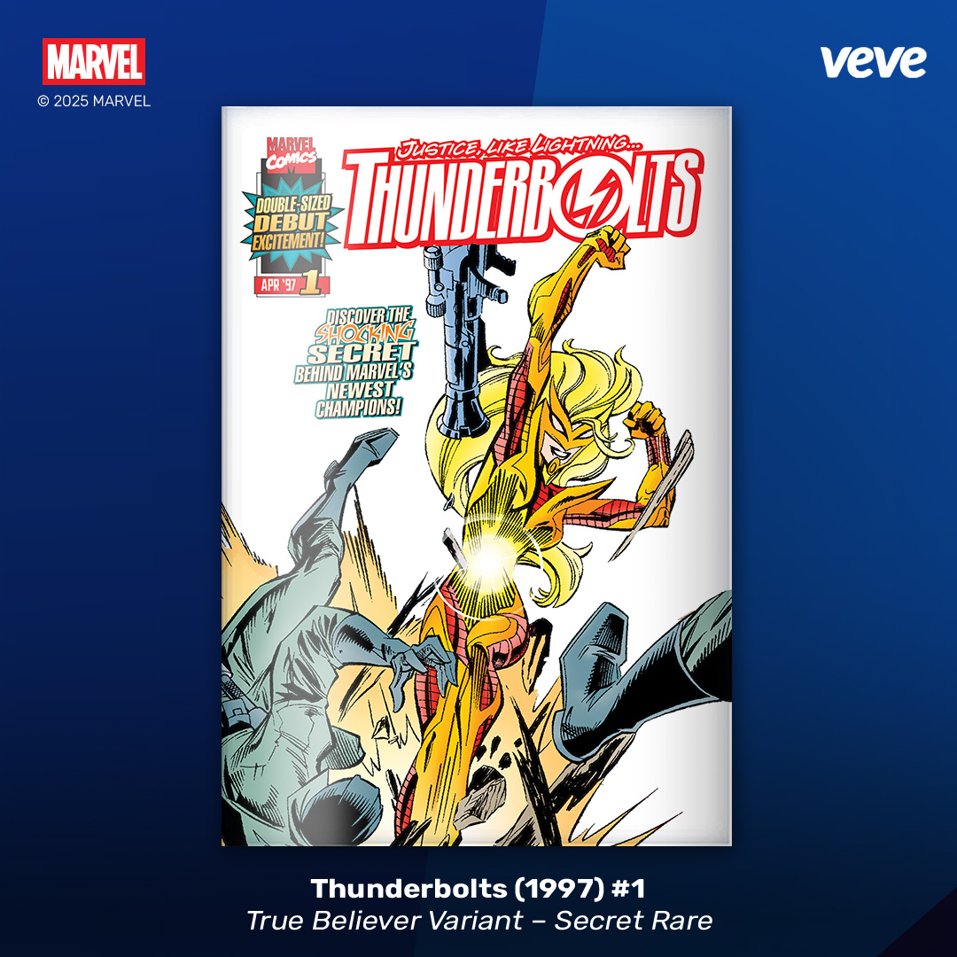 secret rare variant for Thunderbolts #1 Marvel digital comic