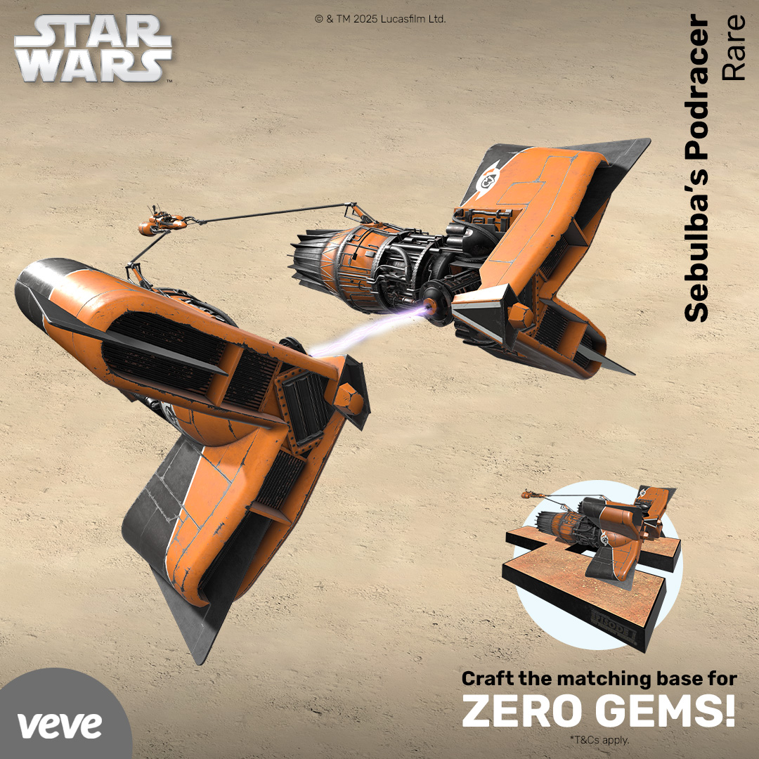 Sebulba's Podracer Star Wars collectible in digital form