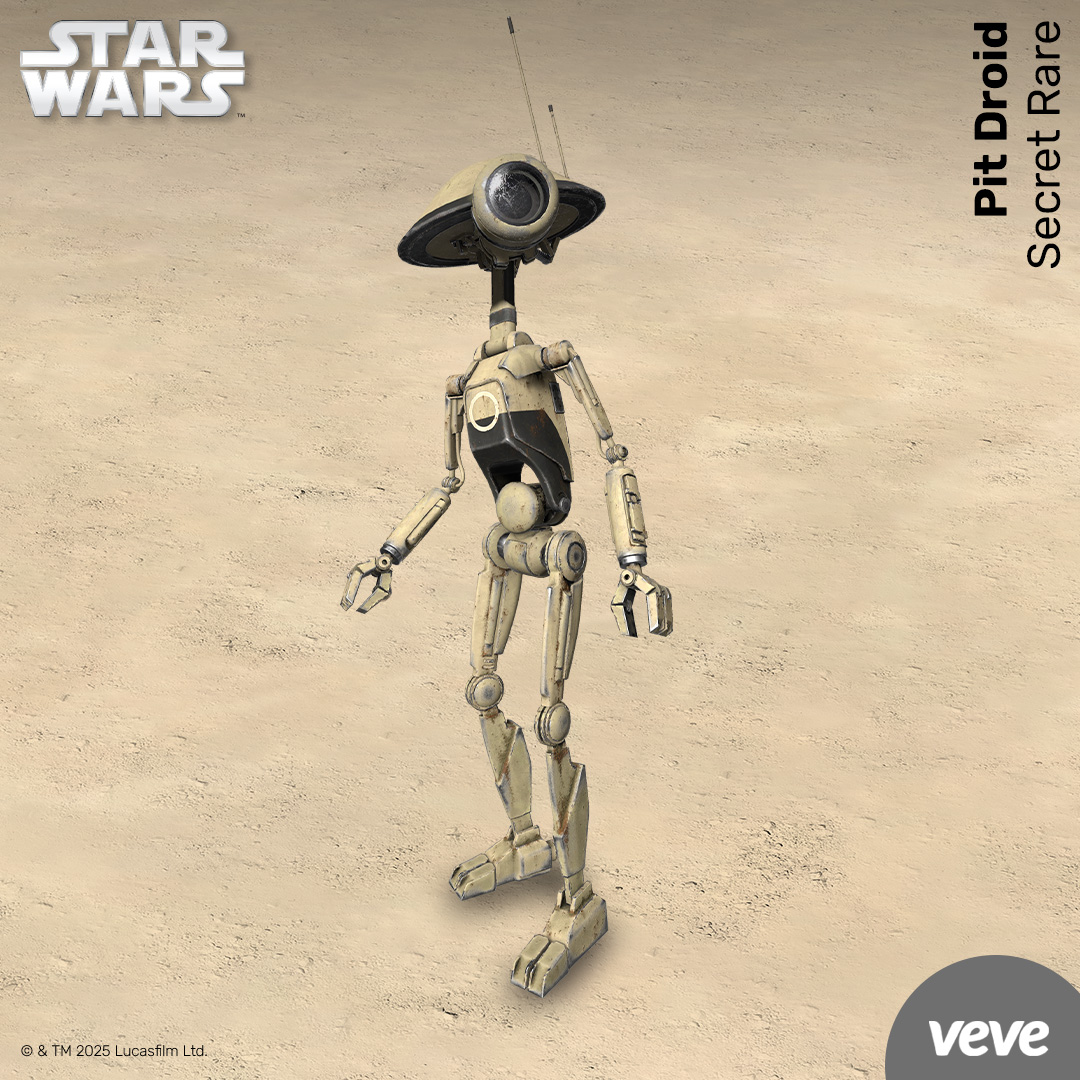 Pit Droid Star Wars collectible in digital form