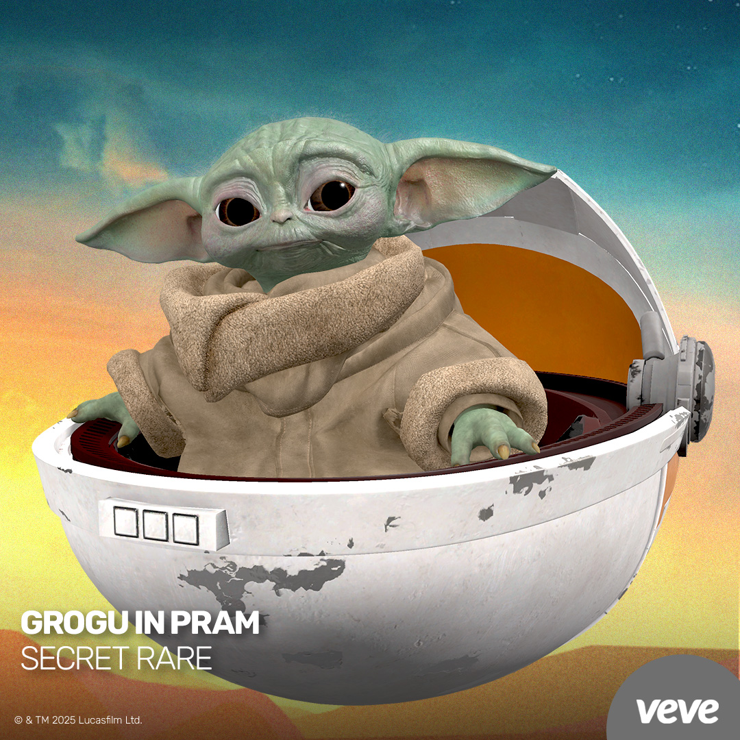 Grogu in Pram Star Wars collectible in digital form