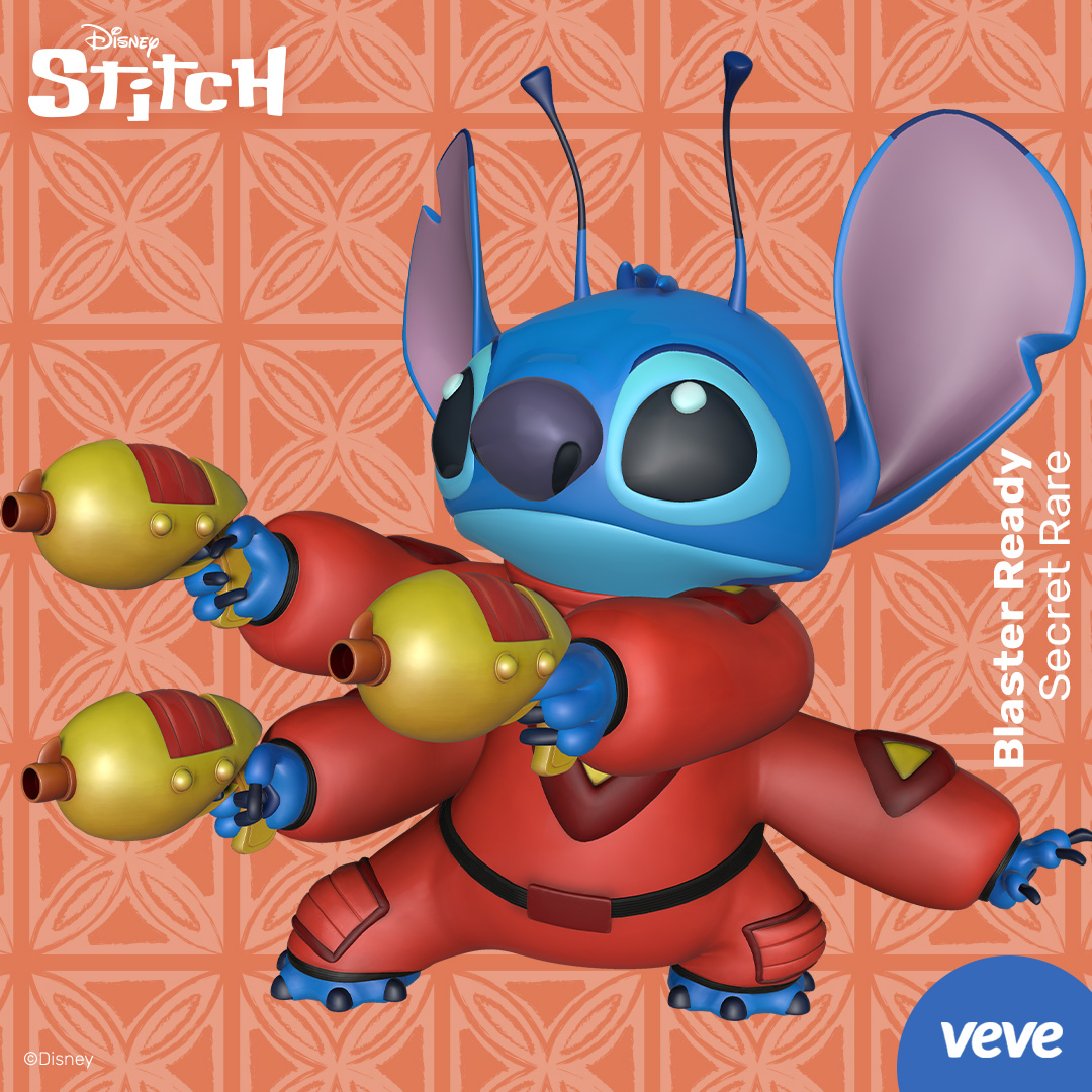 Stitch collectible with plasma blasters