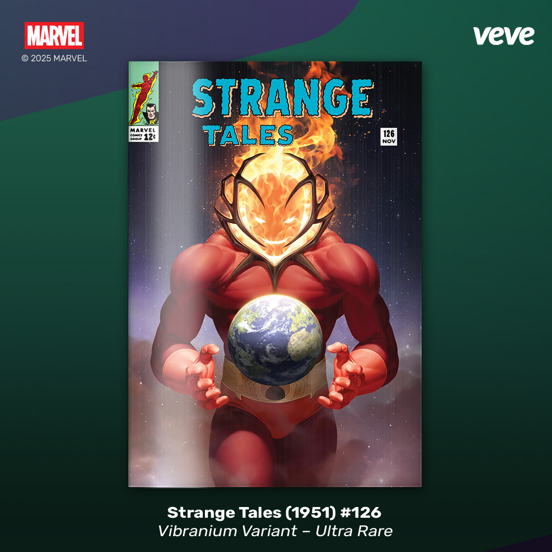Strange Tales 126 Marvel digital comic featuring the ultra rare cover variant on VeVe