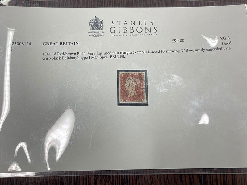 rare stamp penny red Stanley Gibbons very fine