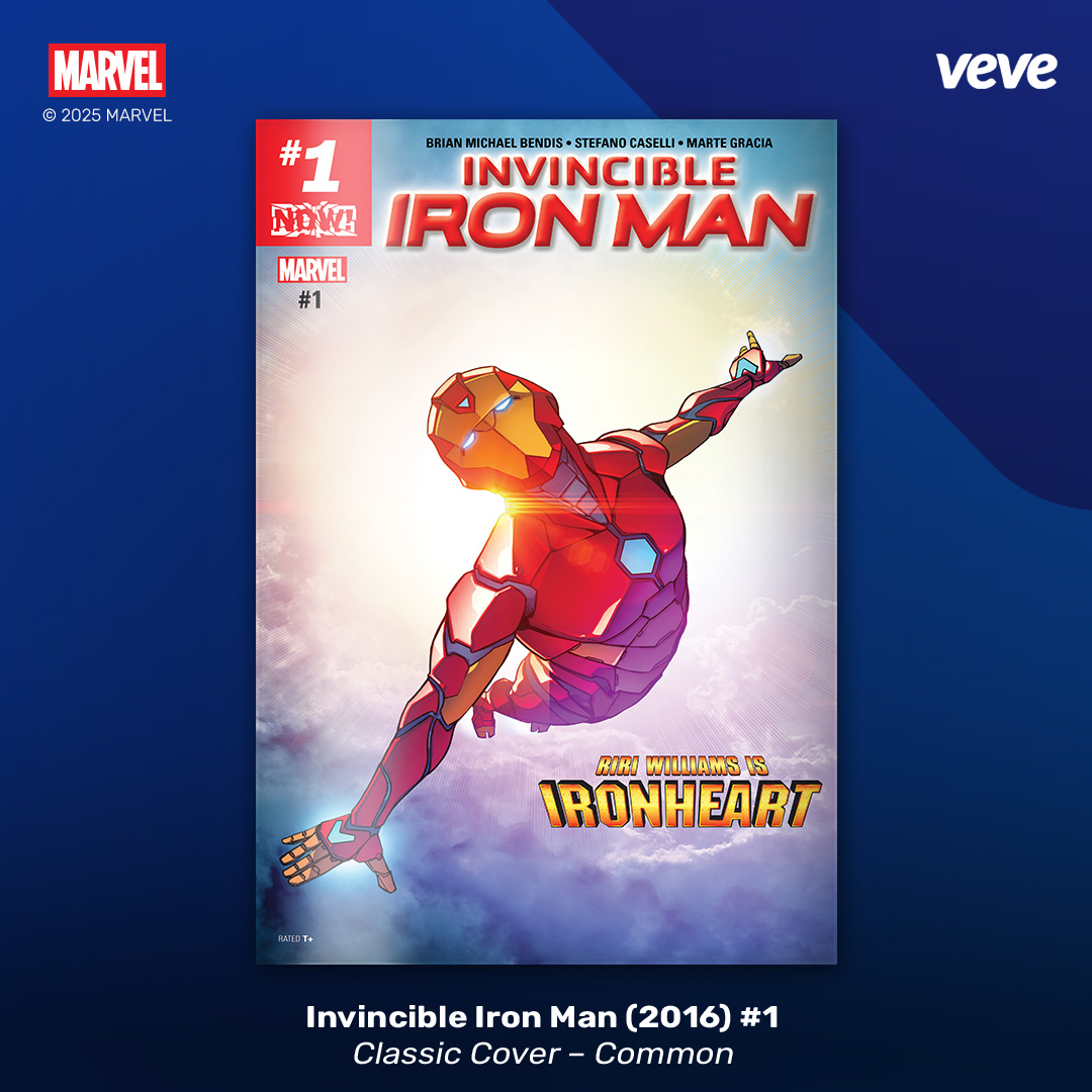 Invincible Iron Man (2016) #1 digital comic common variant on VeVe