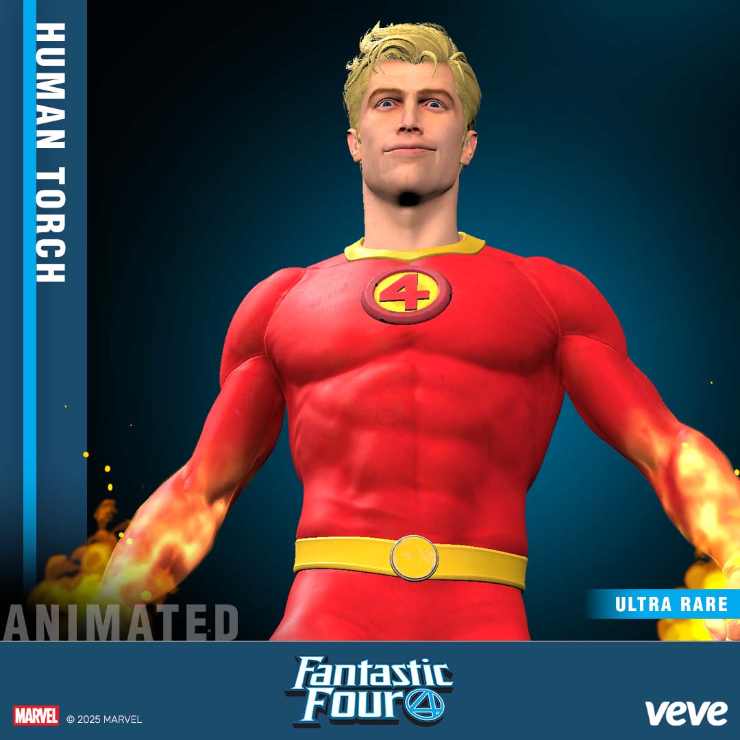 red suit Human Torch collectible