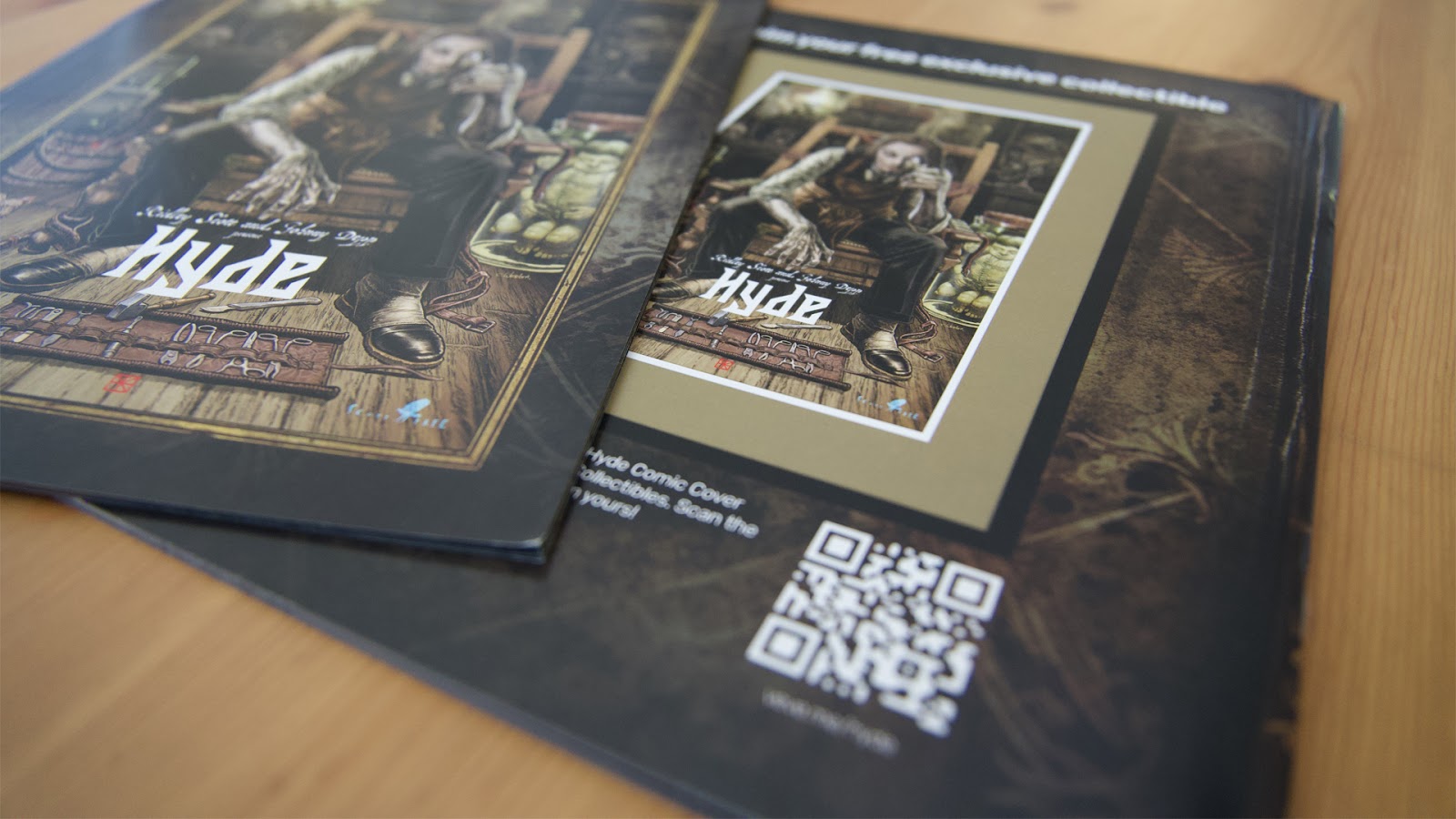 The Hyde graphic novel front and back 