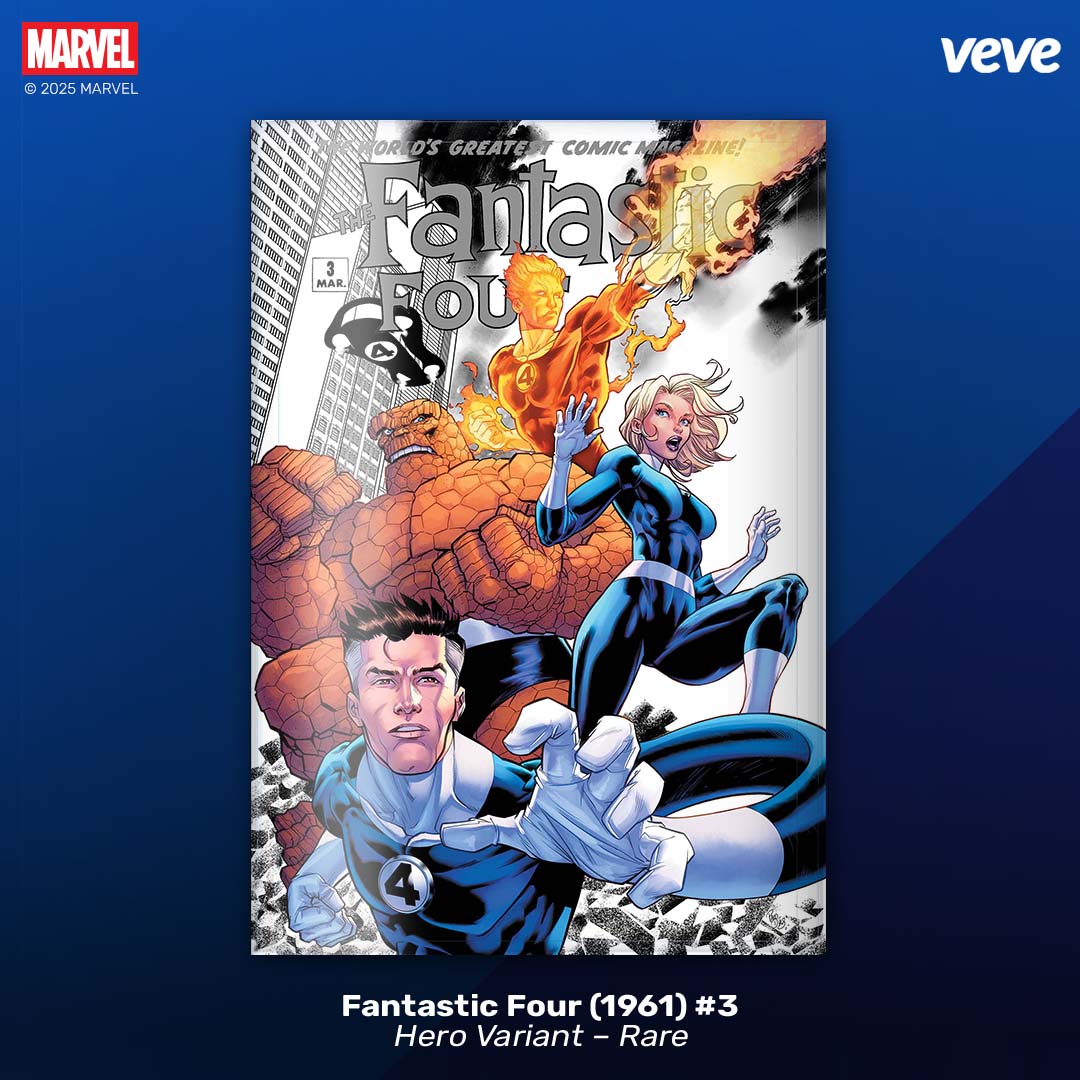 Rare cover Fantastic Four 1961 #3 digital comic on VeVe