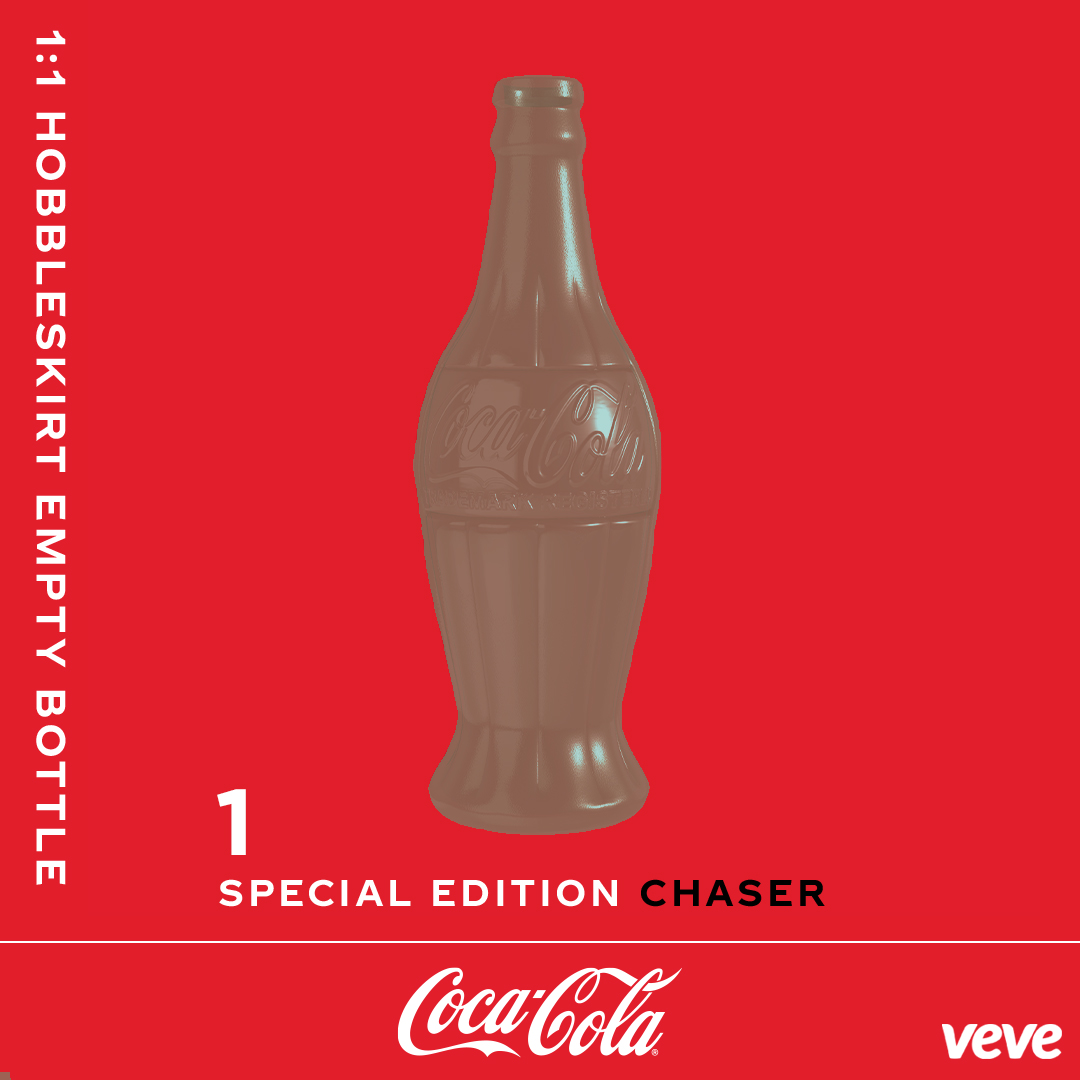 1:1 Hobbleskirt Empty Bottle Coca-Cola collectible on VeVe