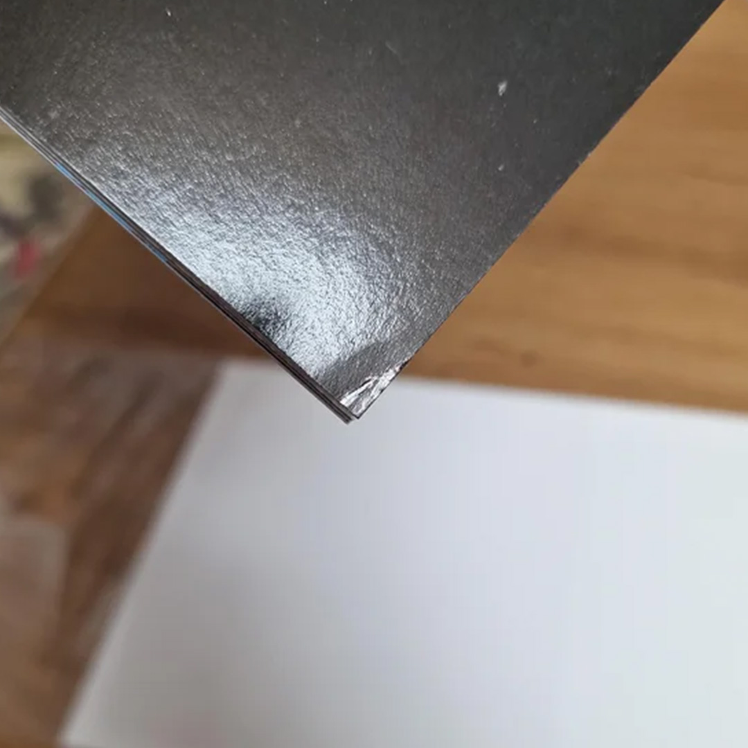 Marvel comic damaged corner