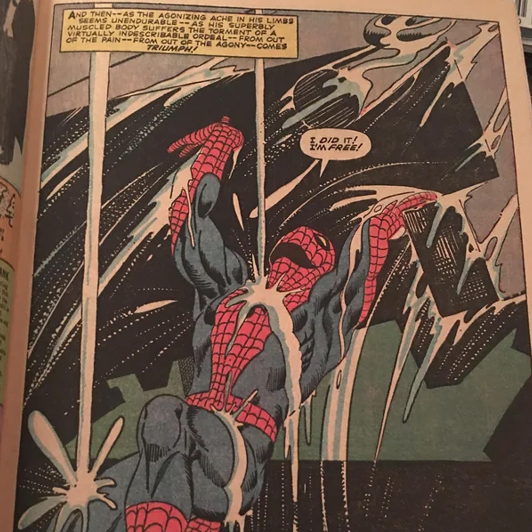 Marvel comic interior page