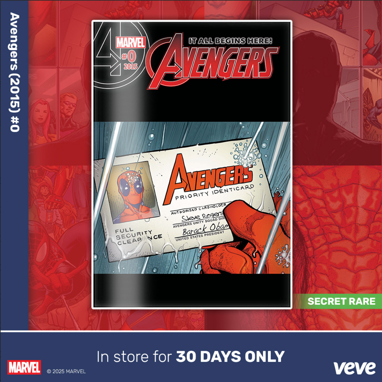 Avengers 2015 #0 secret rare comic