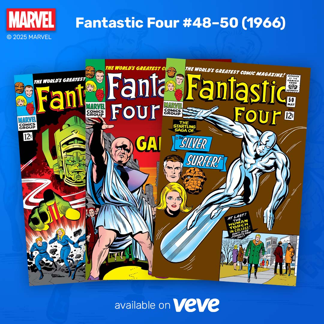 Fantastic Four #48-50 Marvel comic available on VeVe