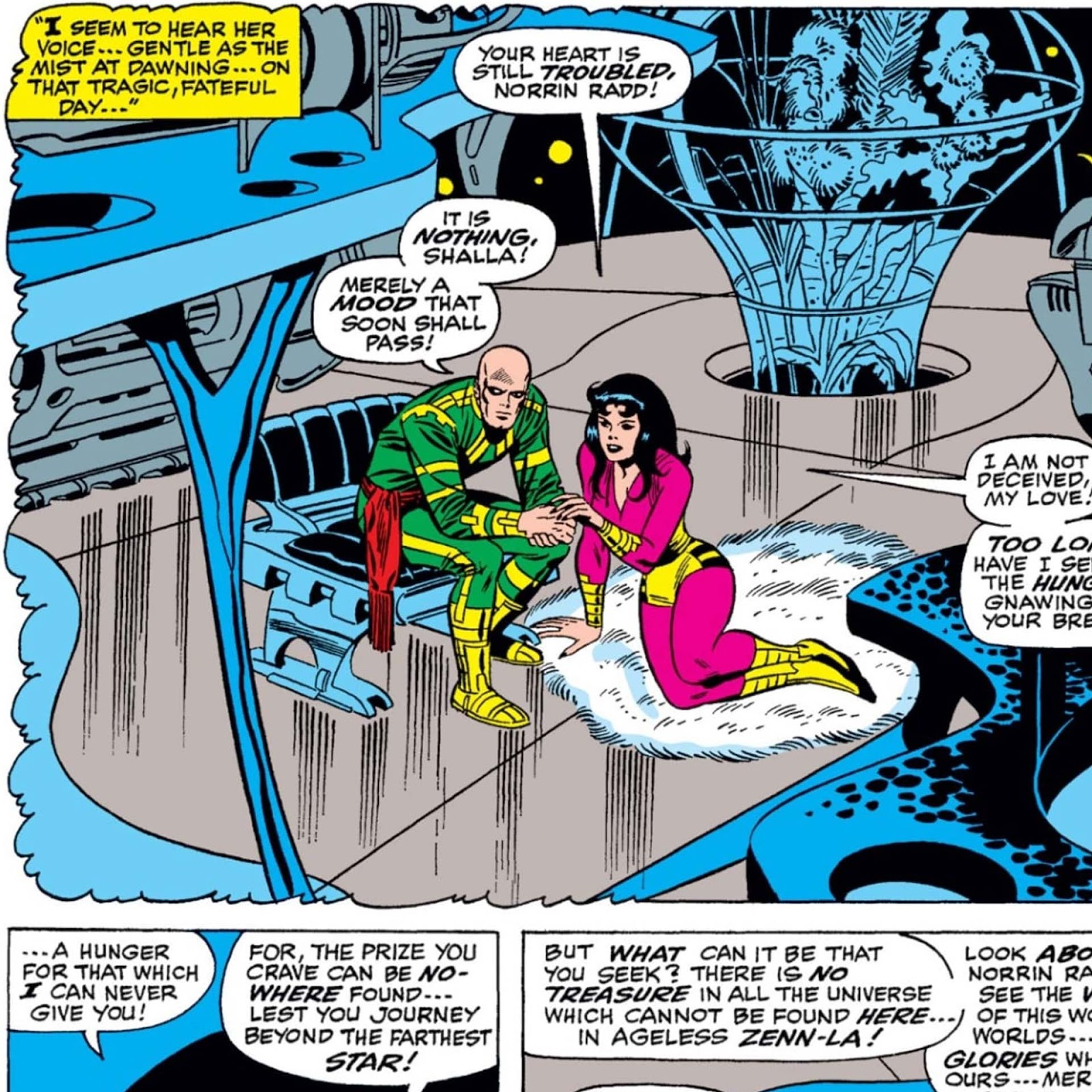 Marvel comic interior featuring Shalla-Bal
