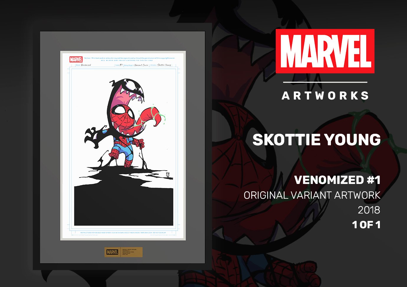 Marvel Artwork Original Venom Print Spider-Man Skottie Young