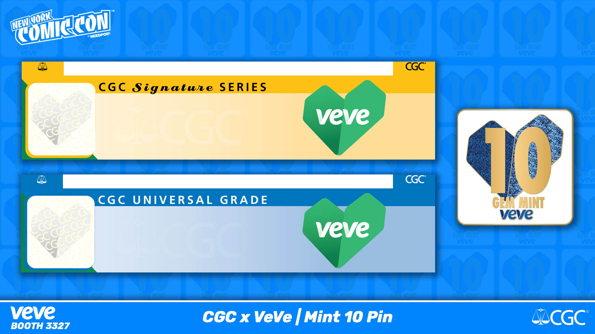 GCG witniess signature labels at NYCC 2025