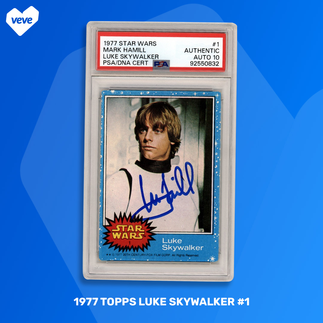 1977 Topps Luke Skywalker #1 (Series 1 Blue)