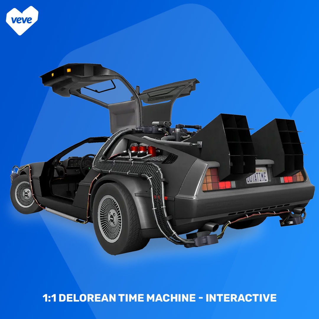 Delorean Time Machine collectible on VeVe