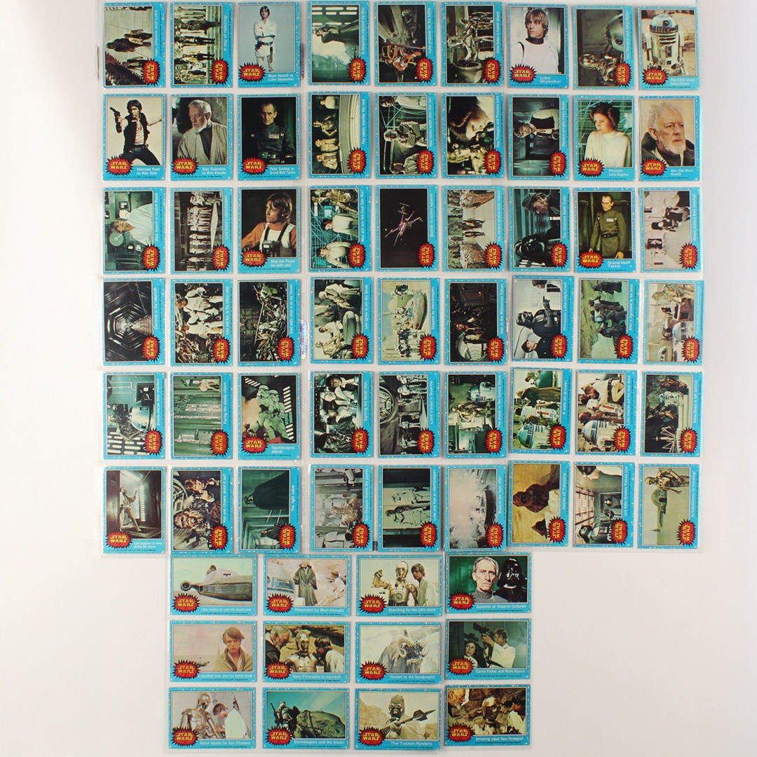 the set of 1977 Topps Star Wars vintage cards