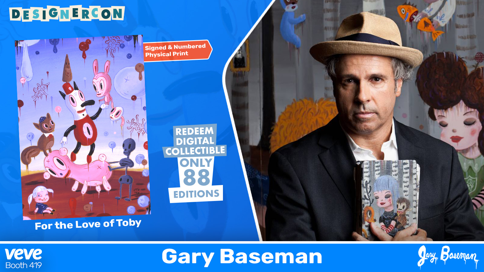 Gary Baseman collectibles at DesignerCon 2025