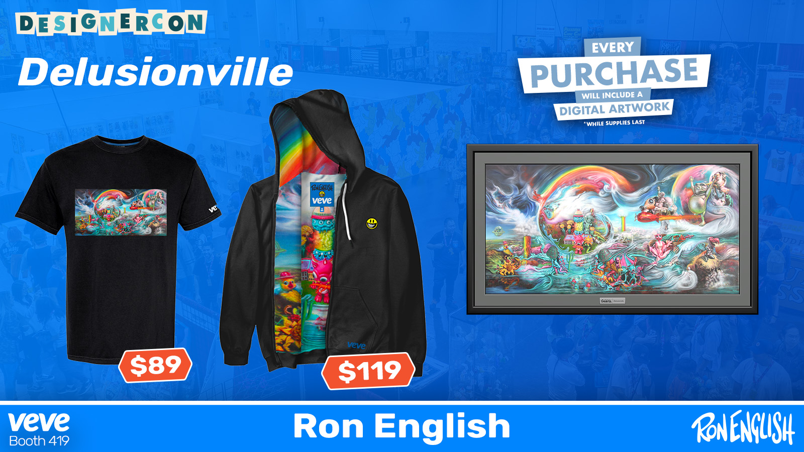 Ron English Merchandise collectibles at DesignerCon 2025