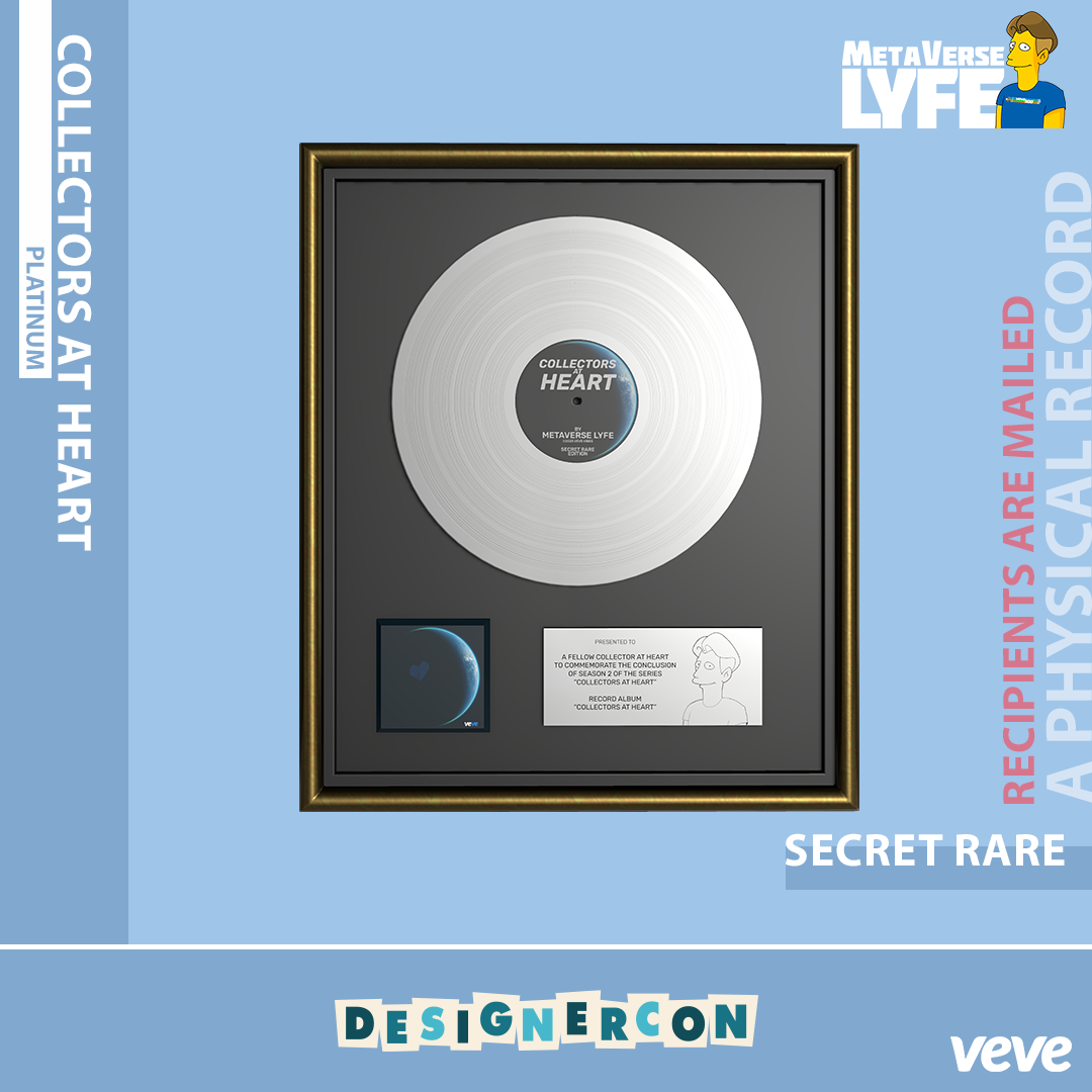 VeVe Collectors at Heart Record collectible