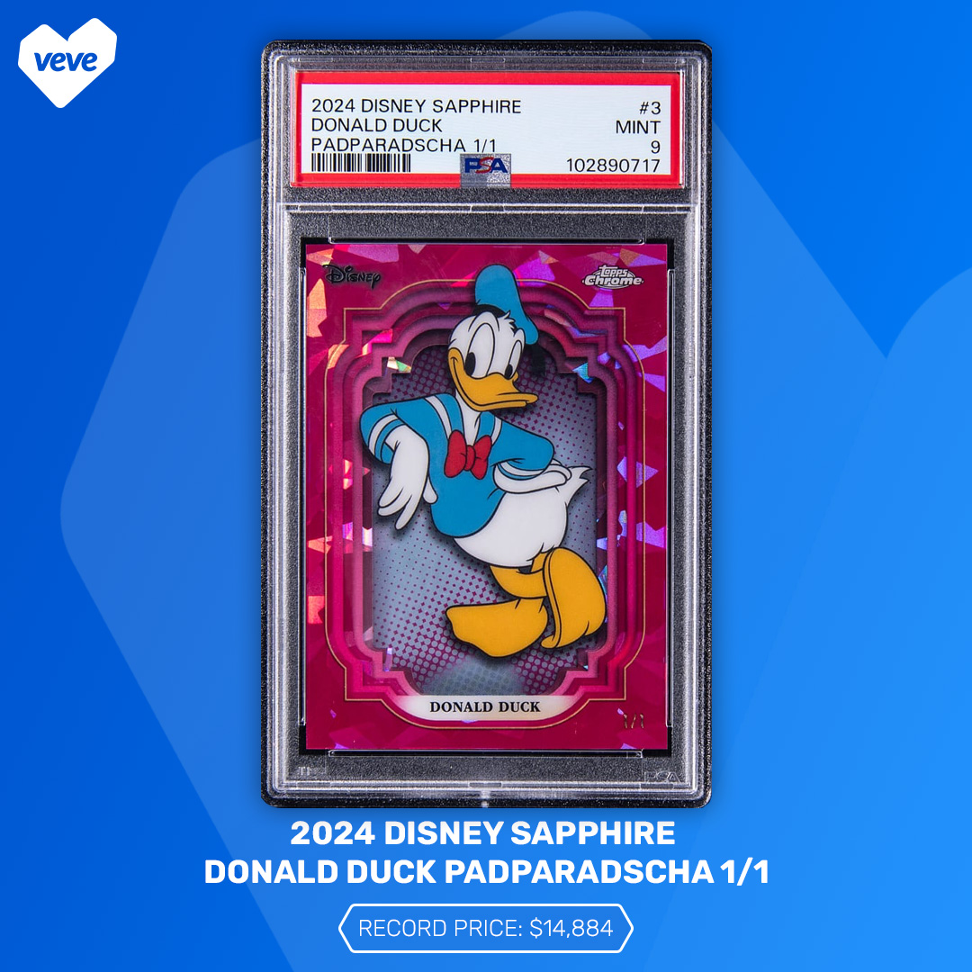 2024 Disney Sapphire Donald Duck Padparadscha 1/1