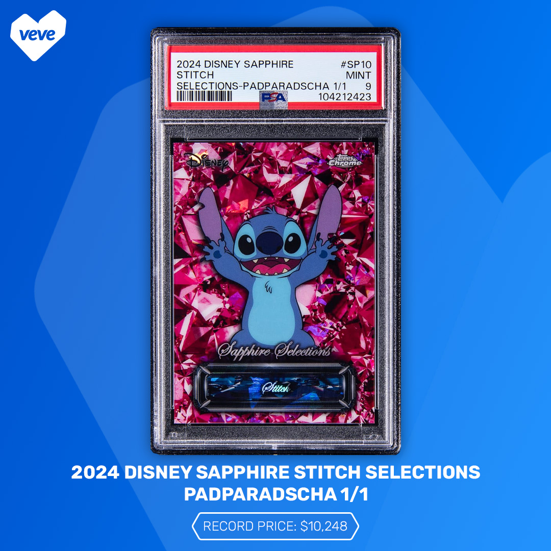 2024 Disney Sapphire Stitch Selections Padparadscha 1/1
