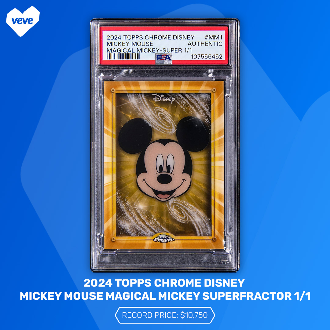 2024 Topps Chrome Disney Mickey Mouse Magical Mickey Superfractor 1/1