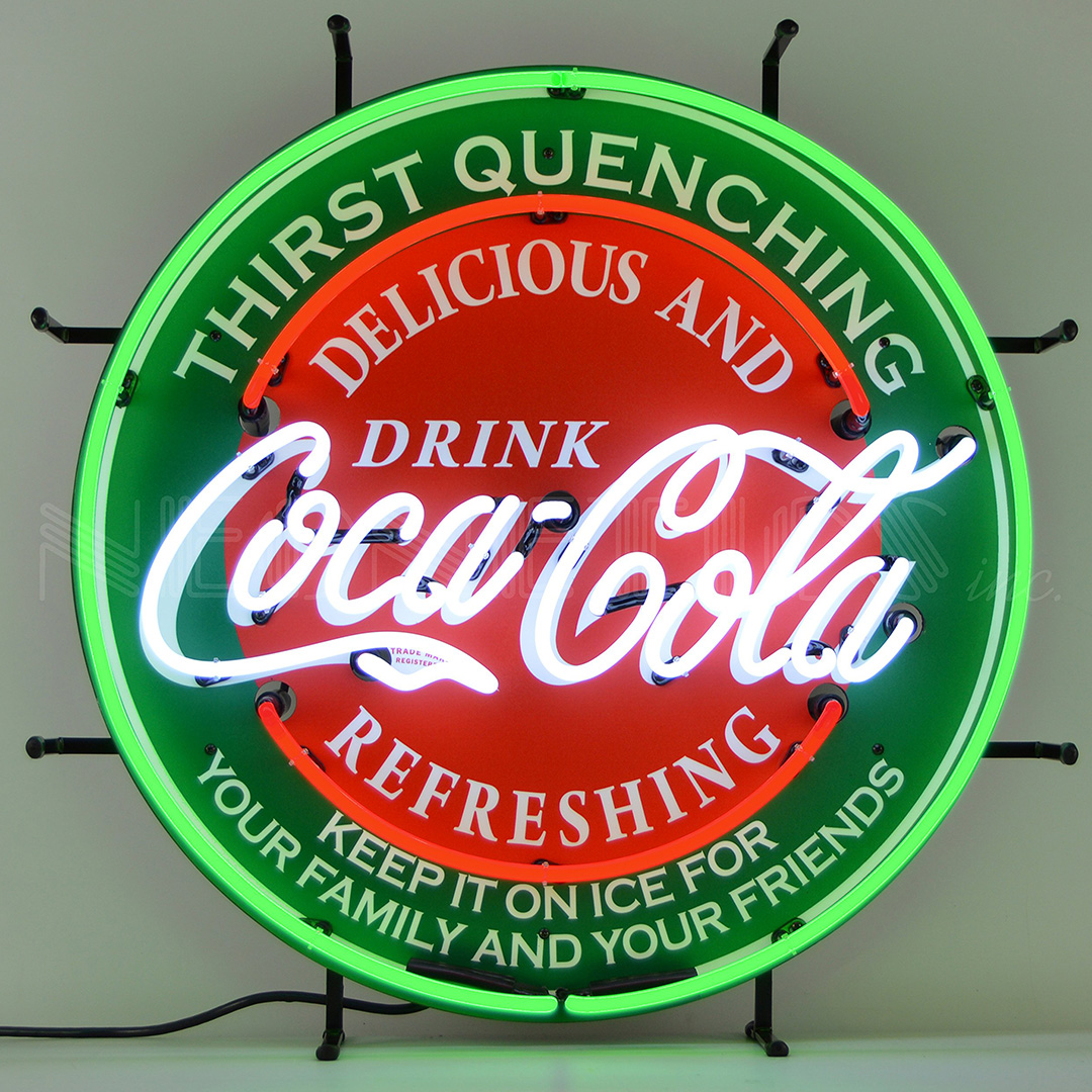 Thirst Quenching Coca-Cola neon sign