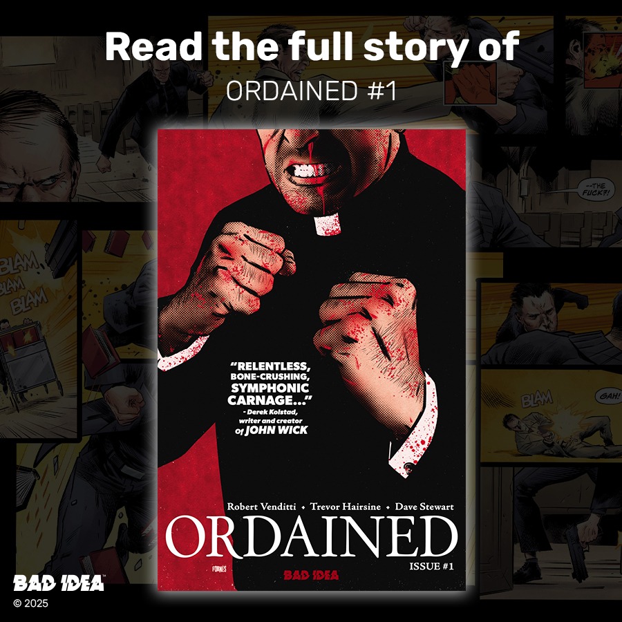 Ordained Colin Farrell Priest Movie Comic Book