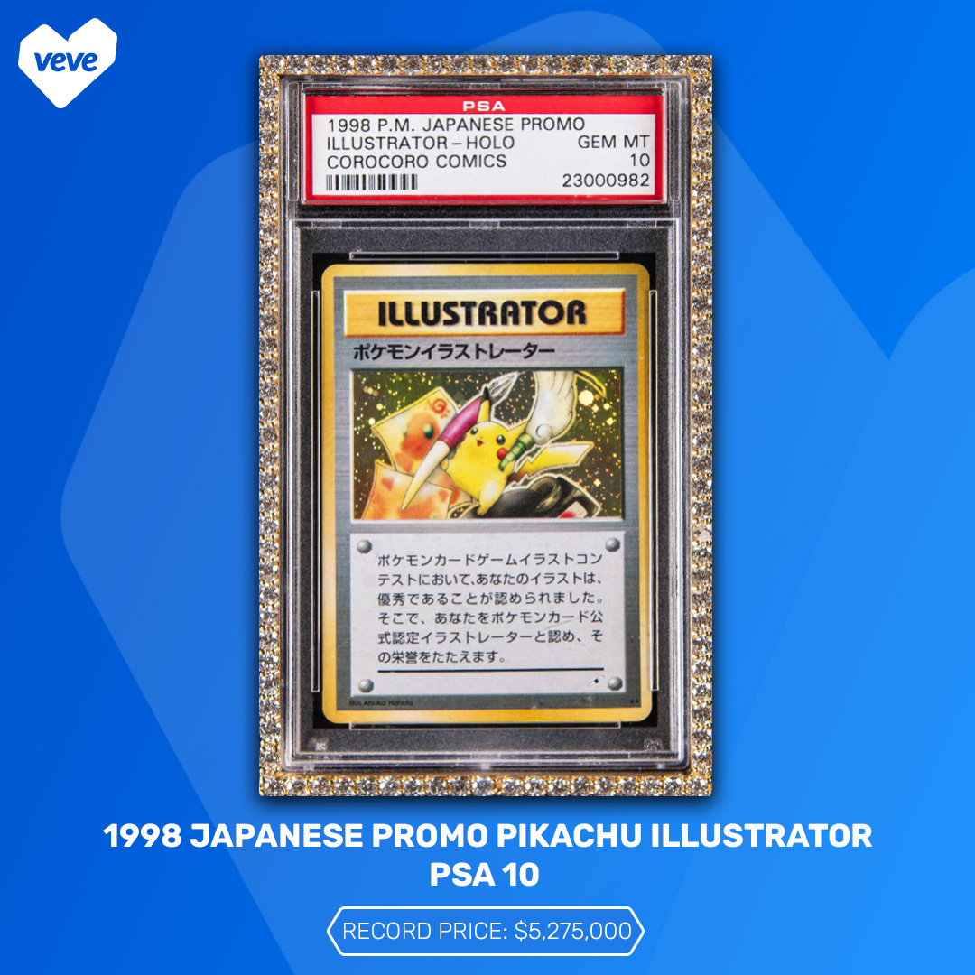 1998 Japanese Promo illustrator Pikachu Pokemon card