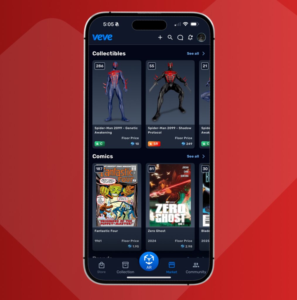 Buy and seel in VeVE's market