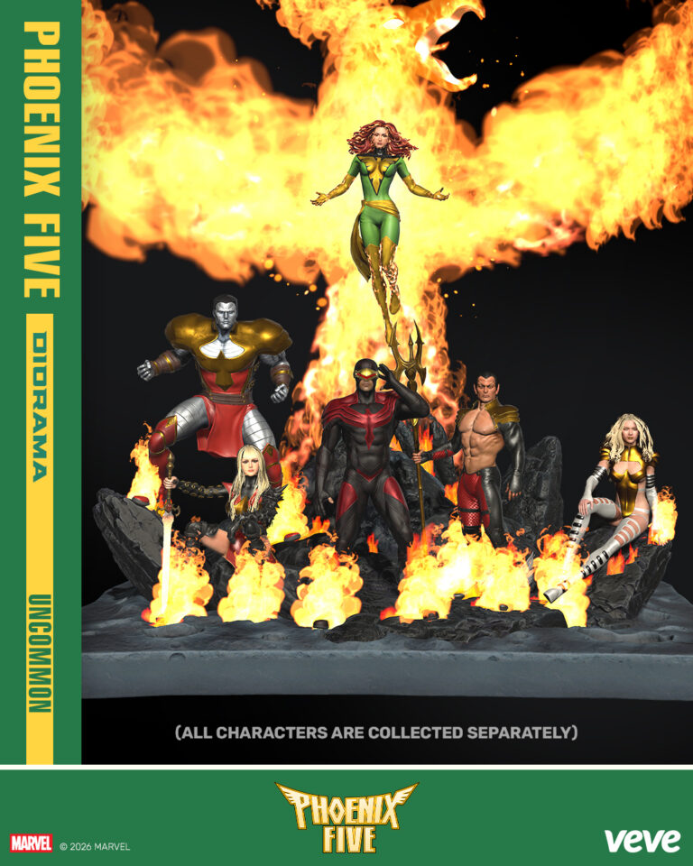 Phoenix Five team collectibles on VeVe