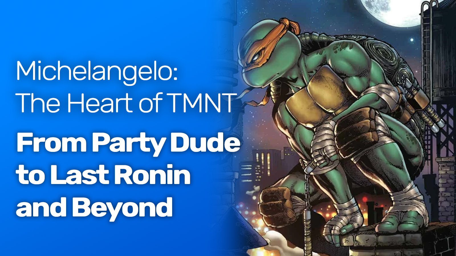 TMNT Michelangelo the heart of the team