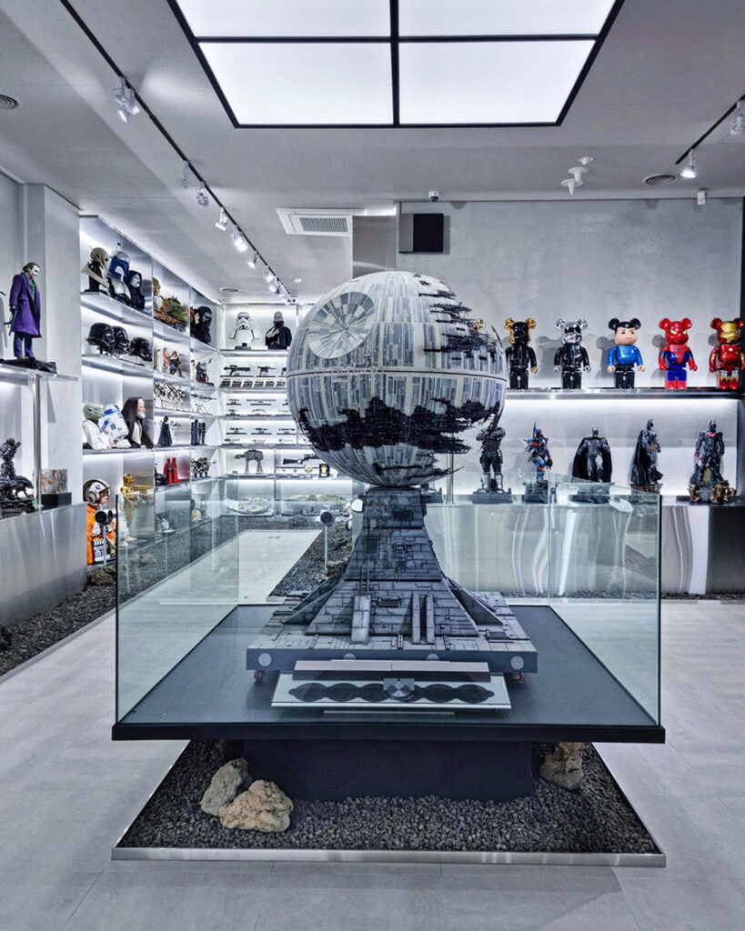 Cho Woong's Star Wars collection featuring the Death Star