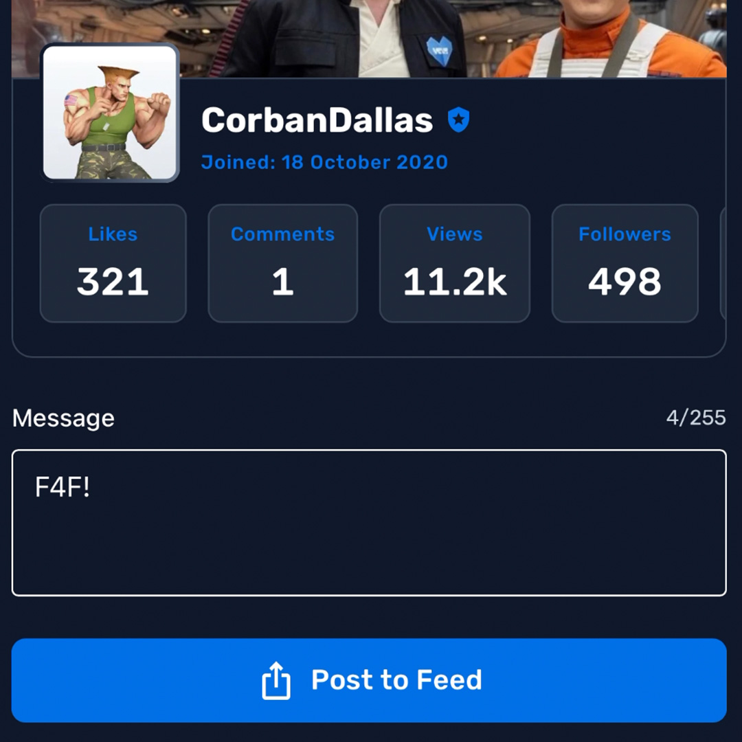 Share feature on your VeVe profile
