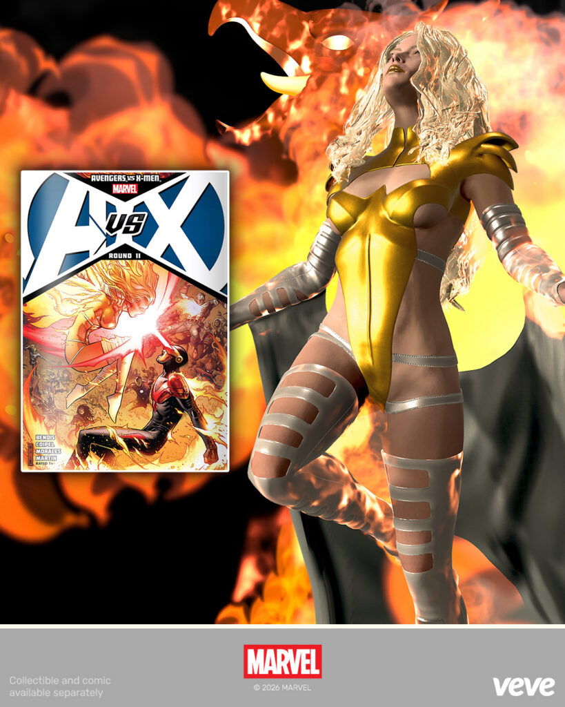 Emma Frost digital collectible and digital comic on VeVe