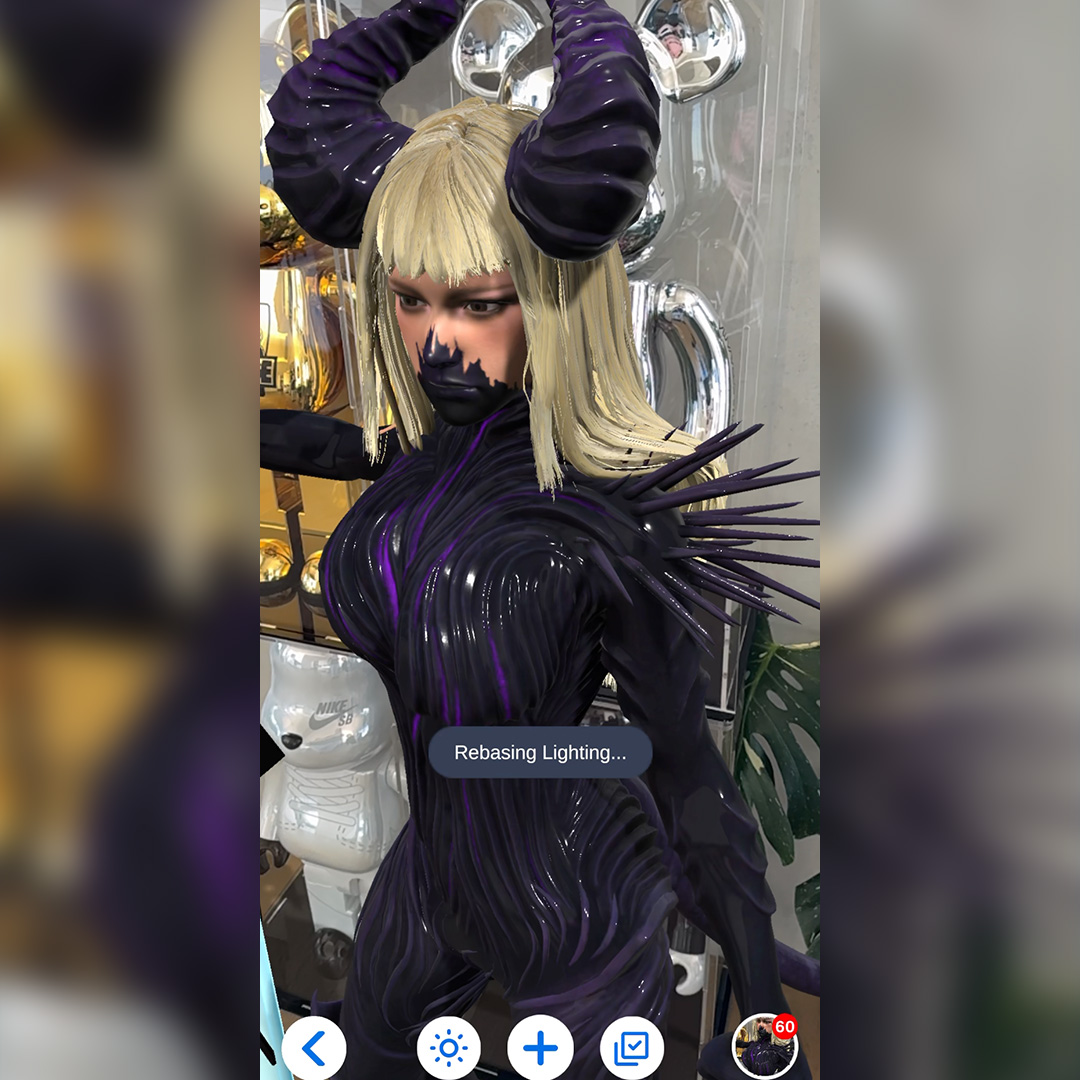 Upgraded AR lighting in VeVe