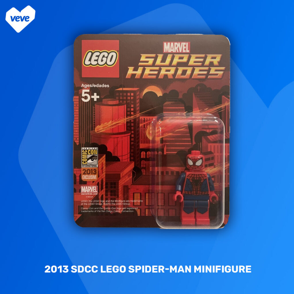 2013 sdcc Lego Spider-Man Minifigure