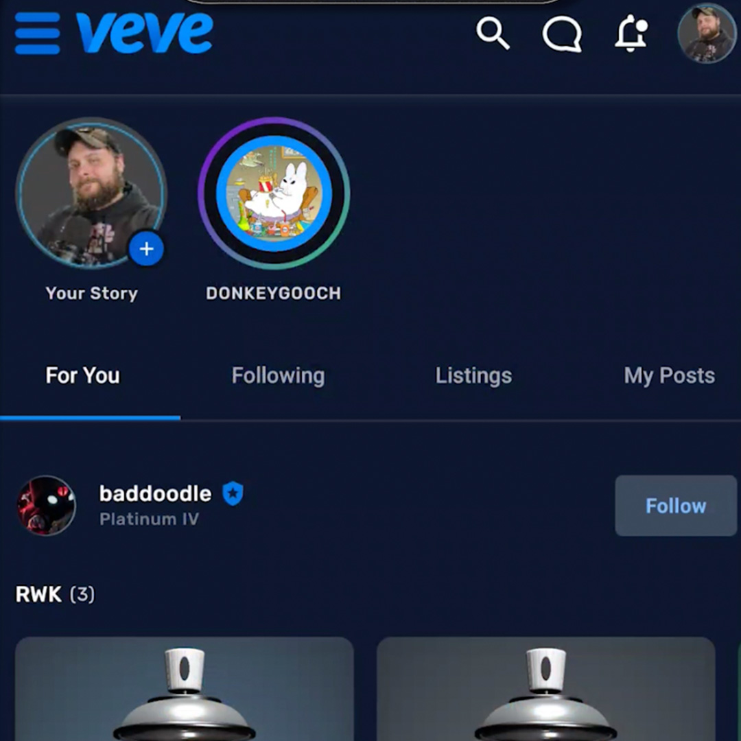 App Stories on VeVe