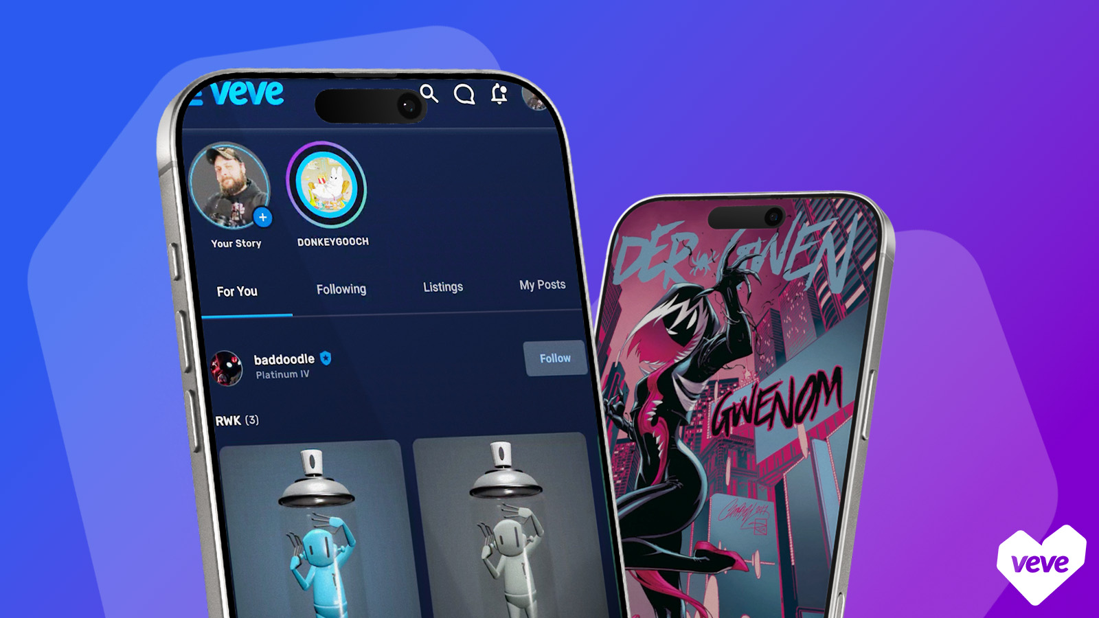 New Feed features on VeVe