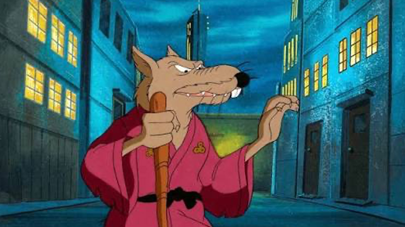 Master Splinter in the cartoons