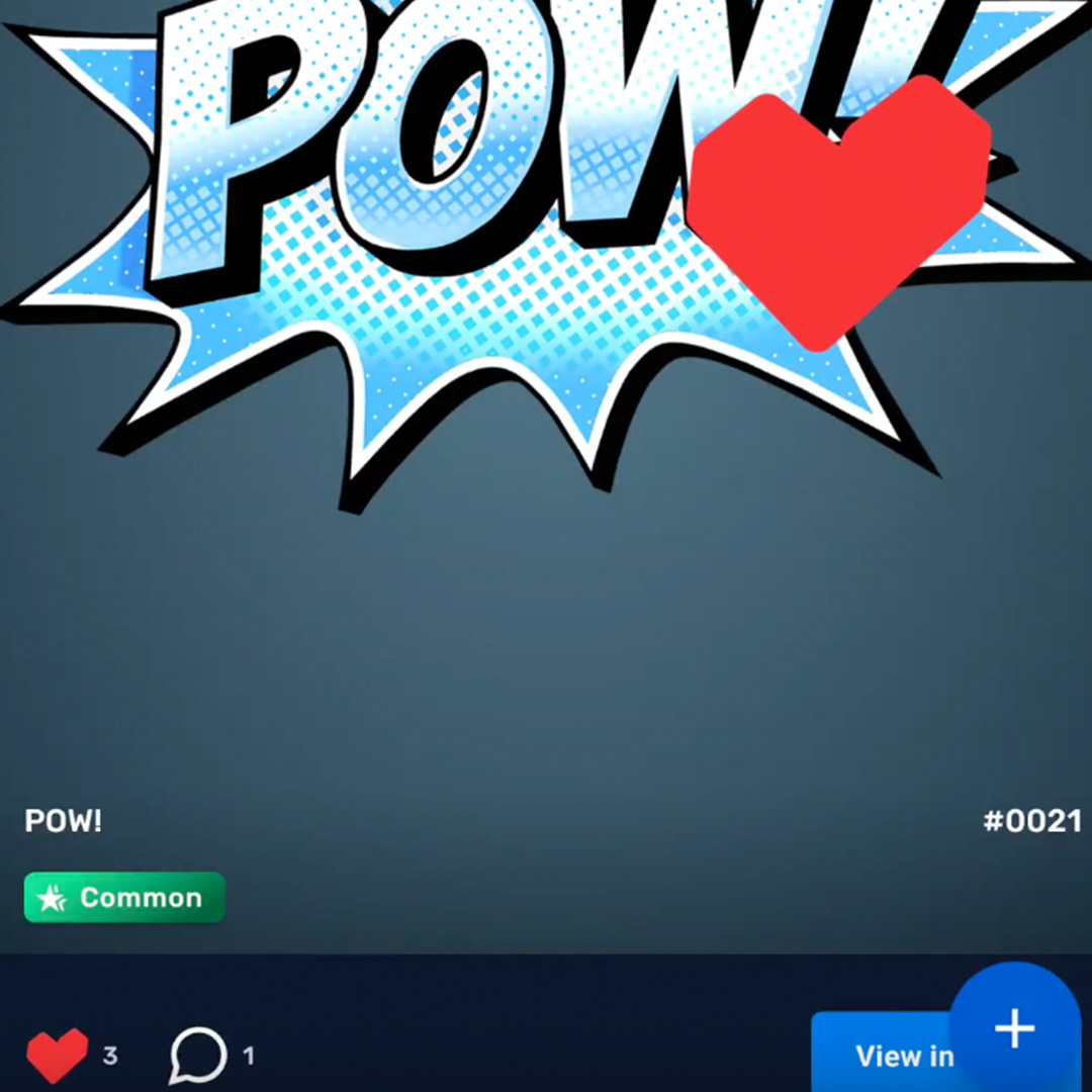 VeVe app like button